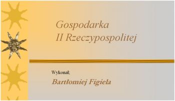 Gospodarka II RP
