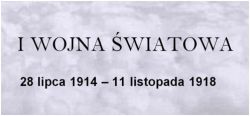I wojna światowa