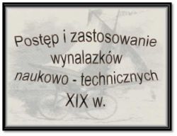 Postęp technologiczny w XIX wieku