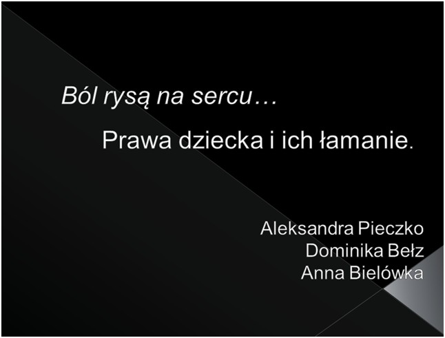Prawa dziecka Prawa dziecka