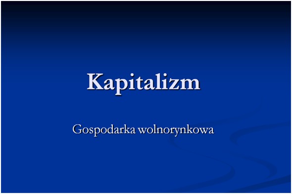 Kapitalizam Kapitalizam